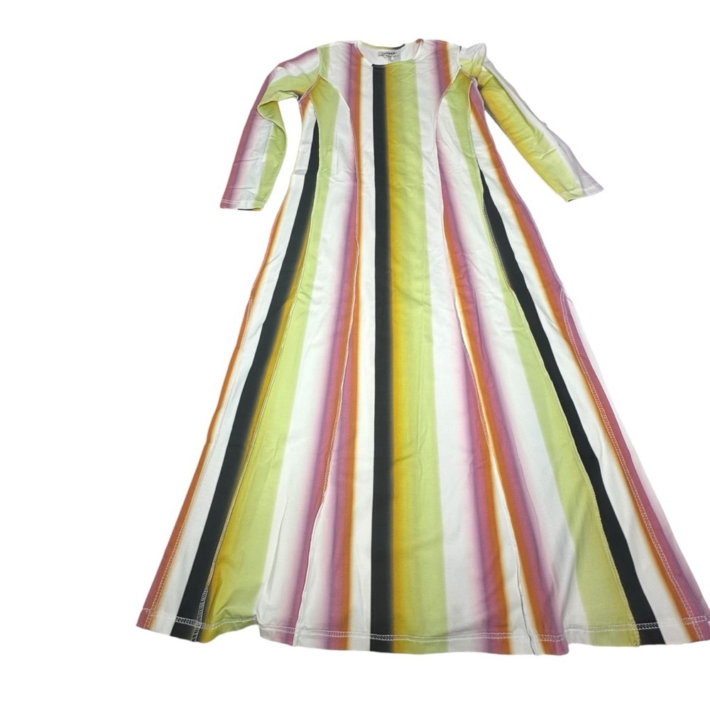 NWOT Mandinga x Free People Ipa Long Sleeve Stripe Midi Dress small - Picture 5 of 12